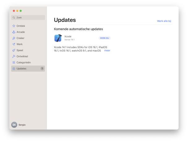systeem  AppStore-updates